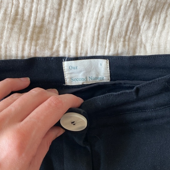 Our Second Nature | Black Cotton Stretch Pants S - Picture 9 of 9